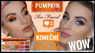 🧡 KONEČNE DORAZILA! 🧡 TEPLÉ A STUDENÉ LÍČENIE S PALETKOU OD TOO FACED PUMPKIN SPICE! FULL FACE GLAM