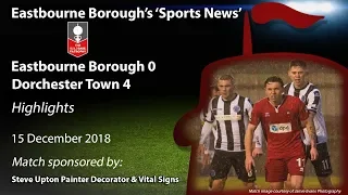 ‘Sports News’: Eastbourne Borough 0 v 4 Dorchester Town – FA Trophy Highlights