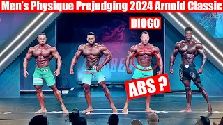 MENS PHYSIQUE Prejudging 2024 Arnold OHIO | 'LORD DIOGO' IN DEAD CENTRE AGAIN 😨