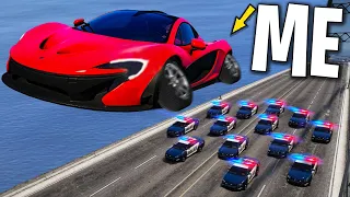 Trolling Cops with 100 Flying Cars on GTA 5 RP