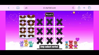 Starfall’s Tic Tac Toe! (Valentine’s Day)