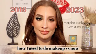 2016 vs 2023 makeup techniques: how i used to do my makeup vs now