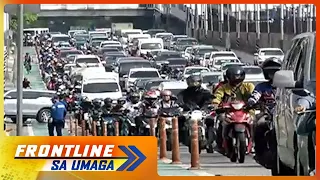 MMDA, patuloy ang pagbabantay sa mga dumadaan sa bike lane sa EDSA | Frontline Sa Umaga