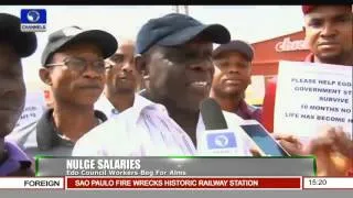 News Across Nigeria: Edo Council Workers Beg For Alms Due To Unpaid Salaries 22/12/15