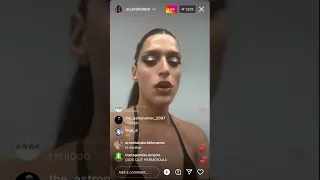 Arca glammed up before a set on IG Live (6/18/22)