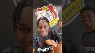 We could watch these two all day long 😂😂  [funny flag quiz w/ Frimpong x Adli] ⚫️❤️