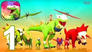 Dino Islands: Collect & Fight - Gameplay Walkthrough Part 1 Dino War Army Commander Base Defense