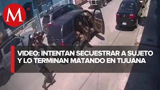 En Tijuana, cámara capta a sujetos armados ‘levantar’ y balear a hombre