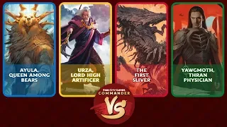 Commander VS S16E1: Ayula VS Urza VS The First Sliver VS Yawgmoth [EDH]