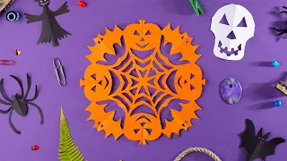 Paper Cutting Design🎃How to make Halloween decorations with paper easy