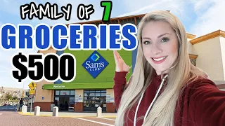 SAM'S CLUB GROCERY HAUL 2021 - FAMILY OF 7!  LARGE FAMILY GROCERY HAUL