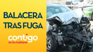 BALACERA tras fuga de auto en fiscalización en La Pintana - Contigo en la Mañana