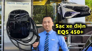 Hướng dẫn chi tiết sạc xe điện Mercedes EQS 450 + mới nhất 2023 trên thiết bị Wallbox