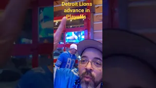 Live Fan reaction as Lions Advance in Playoffs #detroitlove #detroitlions #nflfootball #nflplayoffs