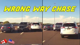 DRIVER FLEEING FROM POLICE CAUSES MULTI-VEHICLE CRASH | Road Rage USA & Canada