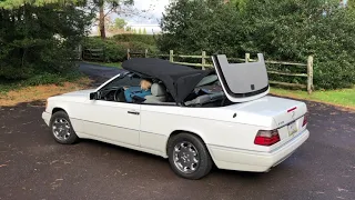 1995 Mercedes-Benz E320 Cabriolet Top Operation and Driving Video - The MB Market