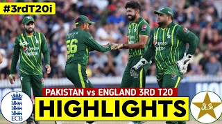 England vs Pakistan 3rd T20 Highlights 2024 | PAK Vs ENG Highlights 2024 | ENG vs PAK 3rd T20I Match