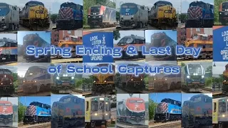 ATM Railfanning, Spring Ending & Last Day of School Captures (May 22nd-31st)