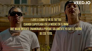 Peso Pluma & Ryan Castro - QUEMA (LETRA) Ojitos chiquiticos, mirada que enamora