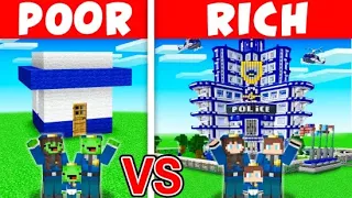 Mikey POOR vs JJ RICH POLICE Family in Minecraft (Maizen)