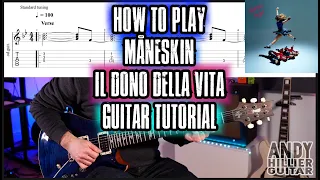 Måneskin - IL DONO DELLA VITA Guitar Tutorial Lesson