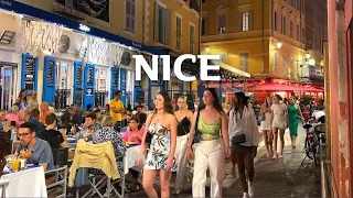 [4K]🇫🇷 Nice Night Walk🌃💗/Capital of the Alpes-Maritimes on the French Riviera👍⭐ July 2023