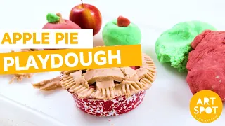 Easy Playdough Recipe for Kids:  Apple Pie!🍎