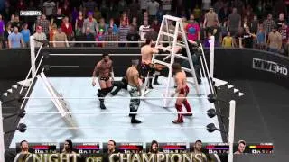 WWE 2K15 PS4 Gameplay EPIC 6-MAN LADDER MATCH