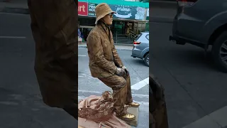 Living Human Statue