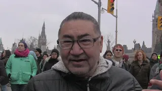 ‘A sad day’: Protest held in Ottawa over RCMP arrests at B.C. blockade