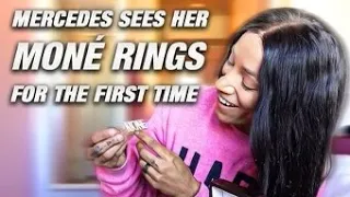 Mercedes sees her Moné rings for the first time