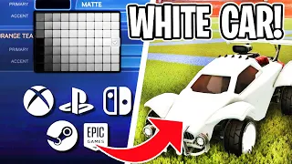 EVERY WAY TO GET A WHITE CAR IN ROCKET LEAGUE!!