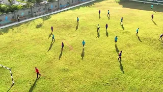 A friendly football match between NFCA and Super Queen football club