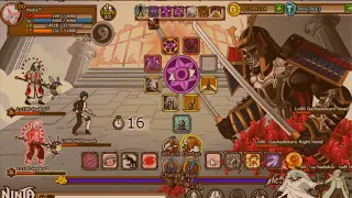 Ninja Saga - Madara Uchiha Rikudou, Obito Uchiha Jinchuriki and Zetsu VS Gashadokuro BOSS Pve