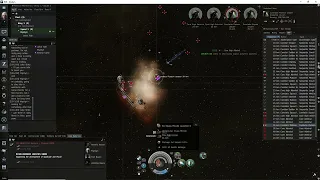 EVE Online Serpentis Paramilitary Complex with a Tengu and Raven combo