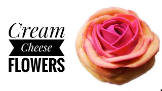 Cream Cheese Flowers | Cream Cheese Frosting | How To Make Cream Cheese Flowers | Bake and Toss