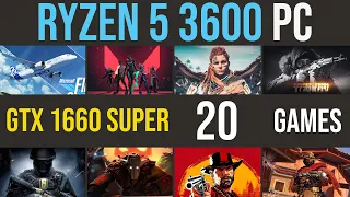 GTX 1660 Super | Ryzen 5 3600 test in 20 games | 1080p