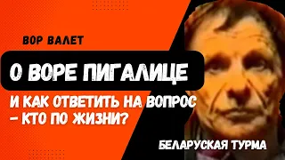 О Воре Пигалице и как отвечать на вопрос - кто по жизни?