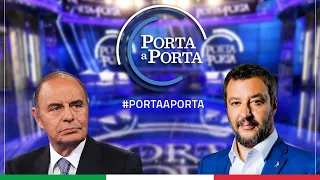 MATTEO SALVINI A PORTA PORTA, SPECIALE ELEZIONI (RAI 1, 04.10.2021)