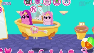 The castle . Pocket ponies. Cartoon game for kids. My little pony. friendship is a miracle