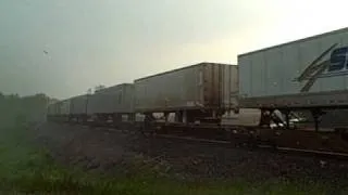 BNSF 4187 East In A Thunderstorm