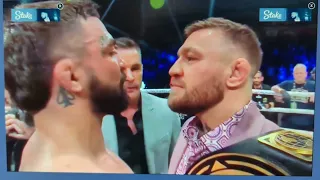 Conor McGregor vs Mike Perry face off face-off BKFC UFC