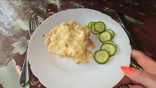 Käsespätzle/ Немецкая лапша с ветчиной и сыром