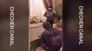 Галустян пародирует  Кадырова тренировка