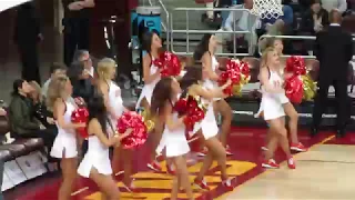 USC Song Girls - Timeout of USC vs Santa Clara 12/17/2017