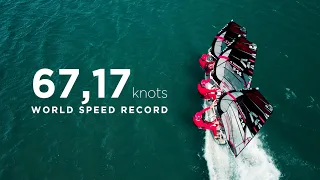 Tridem Windsurfing - Smashing the Sailing World Speed Record : 67,17 knots