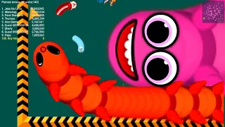 Worms Zone Magic Gameplay 🐍 #221 - Dragon Skin Worm Hunting Giant Worm - Xmood Roy