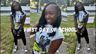 Grwm: First day of school🫶🏾 + mini vlog| freshmen year🤭 #recommended