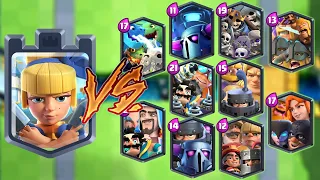 KING + DAGGER DUCHESS TOWER VS ALL TEAMS - Clash Royale Team Battle