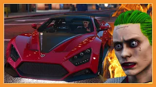 ჯოკერი GTA5 ში ! ჯოკერი ქალაქს იპყრობს და ბანკებს ძარცვავს